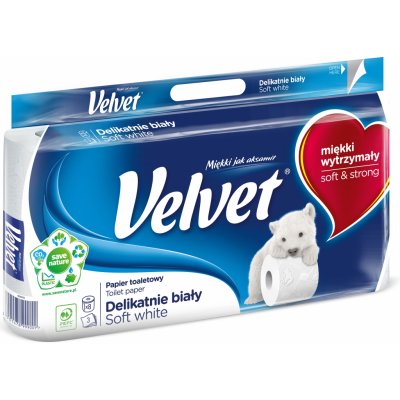 Veltie Velvet Soft White 8 ks