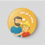 Nalepshop Jen já a táta Plánovací magnetka 32 mm – Zboží Dáma