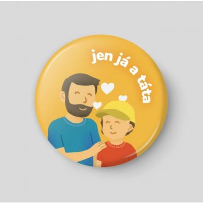 Nalepshop Jen já a táta Plánovací magnetka 32 mm – Zboží Dáma
