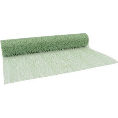 Pavučinový dekorativní běhoun na stůl 280 mm x 2,5 m pastelově zelená – Zboží Dáma