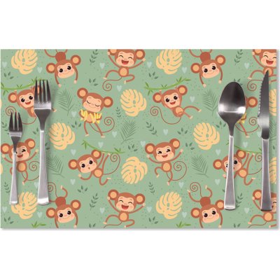 Sablio prostírání Roztomilé opičky 40x30cm – Zboží Mobilmania