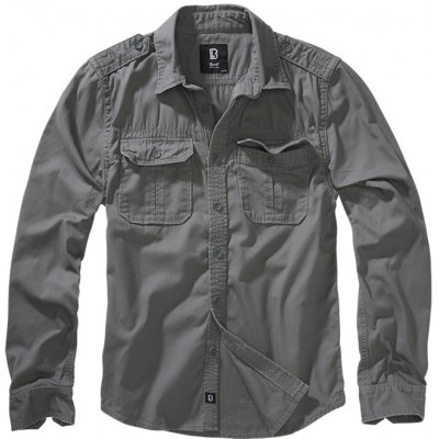 Brandit Vintage Shirt Longsleeve 1/1 charcoal grey – Zboží Dáma