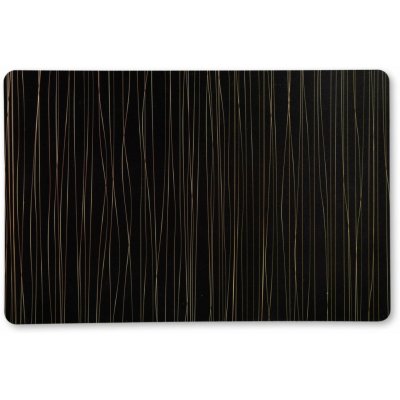 Kesper Prostírání černé se zlatými pruhy 43x29x0,18cm – Zboží Mobilmania