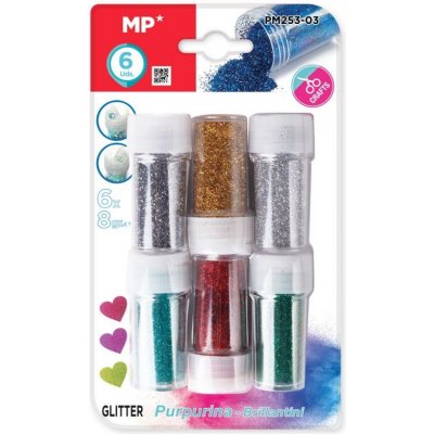Main Papel S.L. Třpytky sada vánoční mix (6×8g) – Zboží Dáma