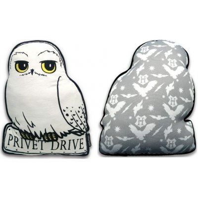 CurePink Polštář Harry Potter Hedwig 35x35x8 – Zboží Dáma