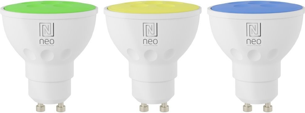 Immax NEO SMART sada 3x žárovka LED GU10 6W RGB+CCT barevná a bílá, stmívatelná, Wi-Fi, TUYA