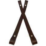 Kreatinka/Popruh kožený HNĚDÝ TMAVÝ Délka: 70cm, Logo: BEZ LOGA, Kovový komponent: Staromosaz – Hledejceny.cz