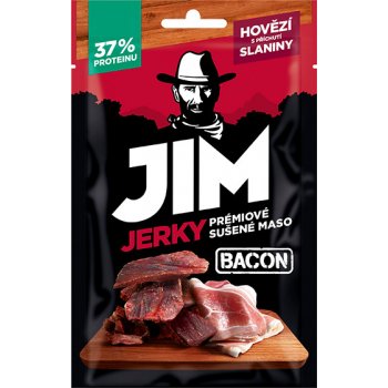 Jim Jerky Hovězí s příchutí slaniny 23 g