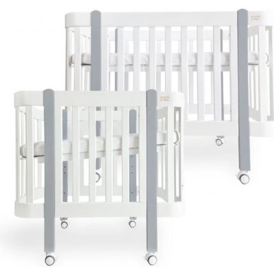 Levin Felin antirefluxní rostoucí postýlka Nika Duo Bílá se šedými nožičkami – Sleviste.cz