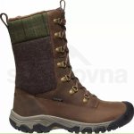 Keen Greta Tall Boot Wp Women dark earth/green plaid – Zboží Dáma