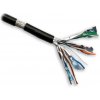 síťový kabel Datacom 12171 S/FTP, drát, CAT7, PE,Fca, 100m, černý
