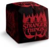 Sedací vak a pytel Sablio Taburet Cube Stranger Things Red 40x40x40 cm