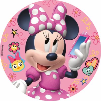 Jedlý papír MINNIE TELEFON ● Určení: Obrázek na dort – Hledejceny.cz