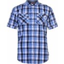 Lee Cooper ss check shirt pánské White navy blue