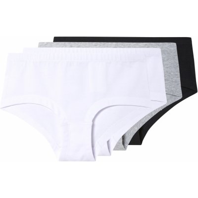 esmara dívčí kalhotky s BIO bavlnou, 4 kusy černá/šedá/bílá – Sleviste.cz