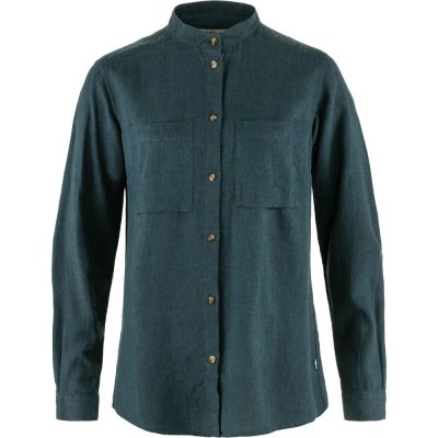 Fjällräven Övik Hemp shirt LS mountain blue – Zboží Dáma