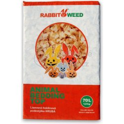 Rabbit&Weed Hobliny podestýlka lisovaná KLASIK RabWeed 70 l /1,5 kg