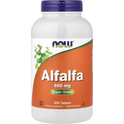 Now Foods Foods Vojtěška Alfalfa 650 mg 500 tablet – Hledejceny.cz