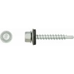 RAWLPLUG Šroub samovrtný OD do dřeva "farmářský šroub" + ocelová podložka RAL Varianta: 4,8 x 35 mm RAL5008 – Hledejceny.cz