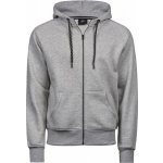 Fashion mikina Tee Jays s dvojitou kapucí a kovovým zipem šedá melír – Hledejceny.cz