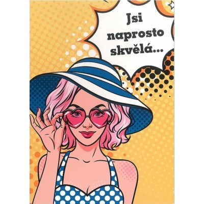 Albi Hrací přání do obálky K narozeninám Jsi naprosto skvělá 14,8 x 21 cm – HobbyKompas.cz