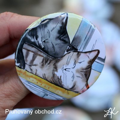 Kočky na peci - button neboli placka – Hledejceny.cz