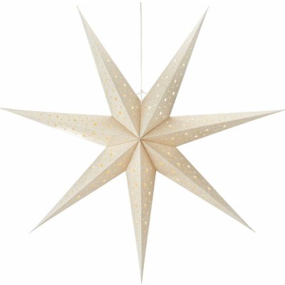 Markslöjd LED závěsná hvězda Blank, baterie, Ø 75cm, zlatá - 705611