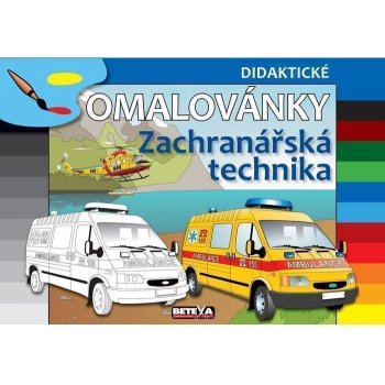 Záchranářská technika didaktické omalovánky