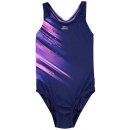 Slazenger Sportback Swimsuit juniorské dívčí navy print