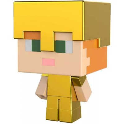 Mattel Minecraft Mob Head Minis Alex ve zlatém brnění