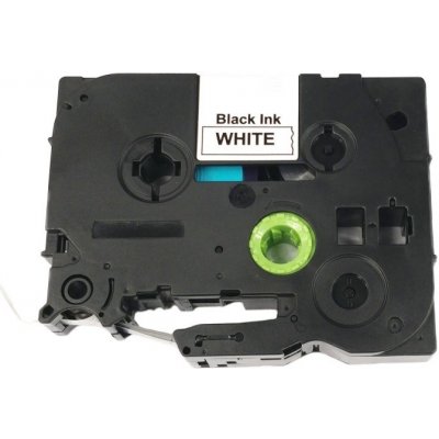 Páska pro popisovače BROTHER - typ TZE-S241 - 18 mm bílá - černý tisk - extrémně lepivá páska - kompatibilní – Zboží Mobilmania