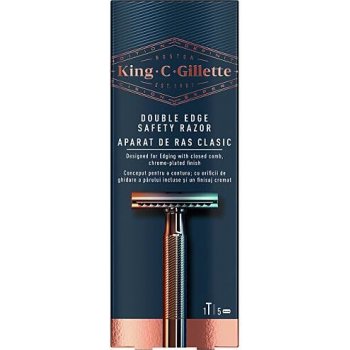 Gillette King Double Edge + 4 ks hlavic
