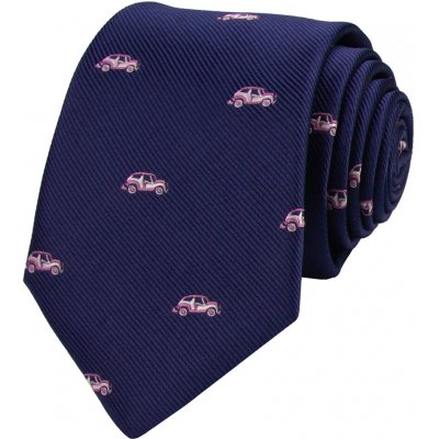 Pánská kravata Auta tmavě modrá – Zboží Mobilmania