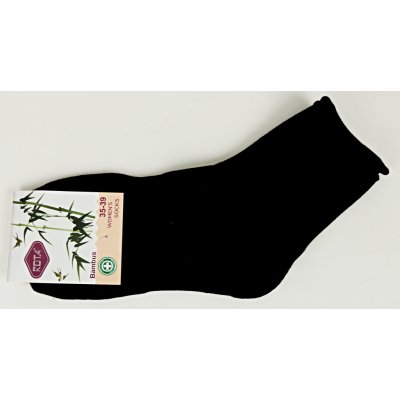 Rota dámské zdravotní bambusové ponožky černé