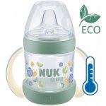 Nuk for Nature lahvička na učení s kontrolou teploty zelená 150ml – Zboží Dáma