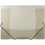 Sloha s gumou průhledná Lines kouřová – Zboží Živě