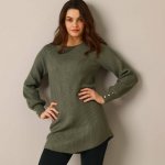 Tunikový pulovr se vzorem khaki – Zboží Mobilmania