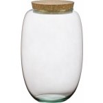 ecoglassworks Skleněná dóza Cornus s korkovým špuntem, 22x15 cm – Hledejceny.cz