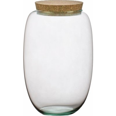 ecoglassworks Skleněná dóza Cornus s korkovým špuntem, 22x15 cm – Hledejceny.cz