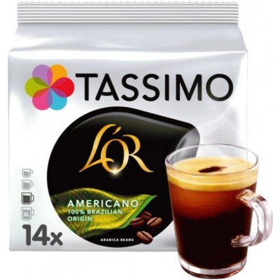 Jacobs Douwe Egberts Tassimo L'OR Café Lungo Brazil kapsle 16 ks – Hledejceny.cz