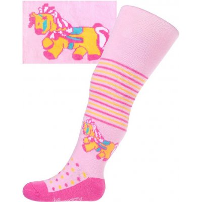 New Baby Bavlněné punčocháčky růžové s koníkem – Zboží Mobilmania