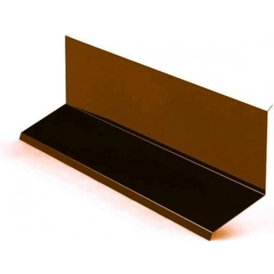 Lemování zdí horní r.š.333mm Al Hliník lakovaný RAL 8017 hnědá čoko dl.2m