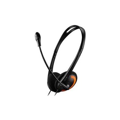 Canyon headset HS-01, stylový a komfortní s ovladačem hlasitosti, 2x 3,5mm jack CNS-CHS01BO
