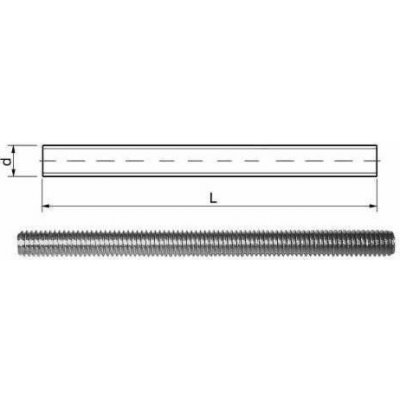 Závitová tyč A2, M6 x 1000 mm, 1ks. – Hledejceny.cz