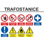 Označení vstupu - TRAFOSTANICE UV tisk plast 3mm 600 x 400 mm – Sleviste.cz