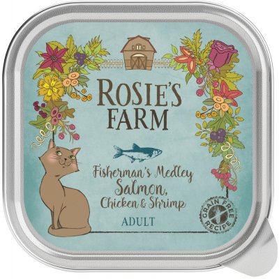 Rosies Farm Adult losos a kuřecí s krevetami 16 x 100 g – Zboží Mobilmania