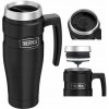 Termosky Thermos Termohrnek Travel King černá stříbrná 470 ml