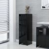 Koupelnový nábytek Nábytek XL Koupelnová skříňka černá 30 x 30 x 95 cm kompozitní dřevo