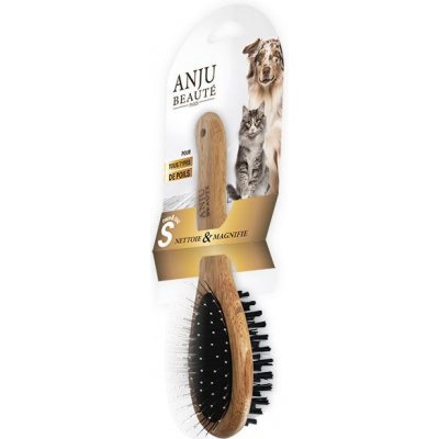 Anju Beauté Oboustranný kartáč pro psy a kočky S – Hledejceny.cz
