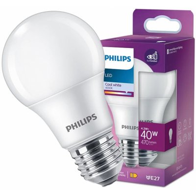 Philips LED 40W E27 A60 4000K – Hledejceny.cz